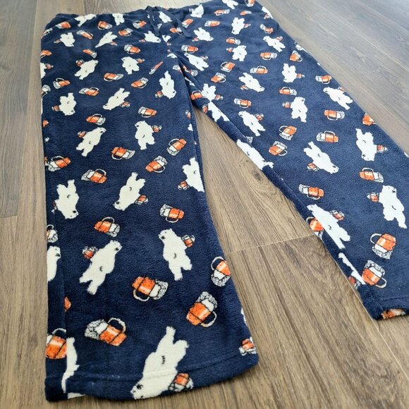 NWT Joe Boxer Bear Beer Printed Fleece Pijama Pants Size 3X Loungewear Sleepwear - Picture 4 of 8
